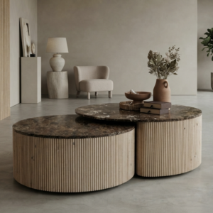Round Coffee Table Set